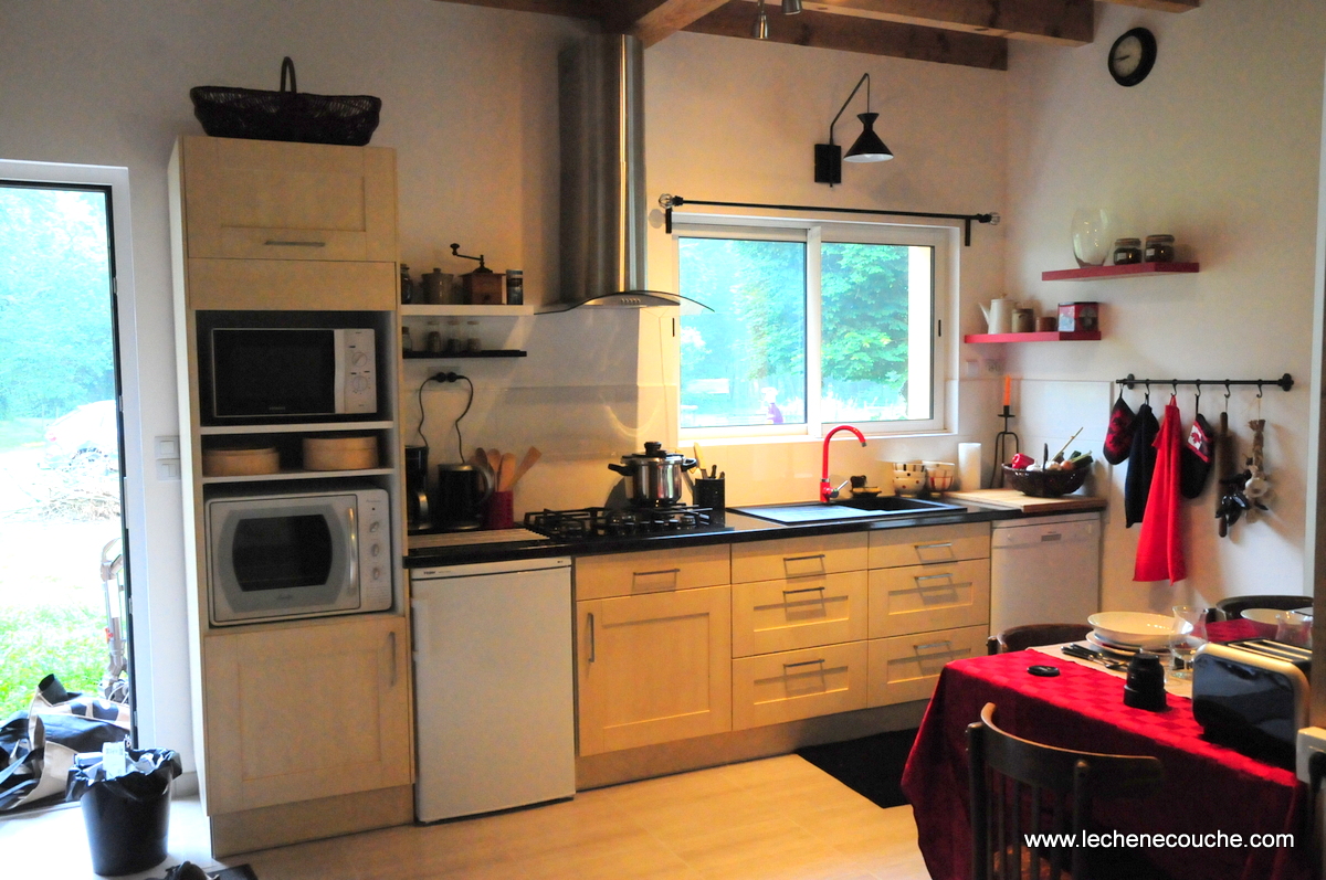 Cuisine entièrement équipée du gîte